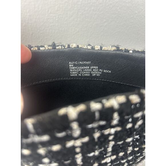 NWOB Steve Madden Ally-C Cap Toe Tall Boots In Black & White Size 8 M - Picture 10 of 10